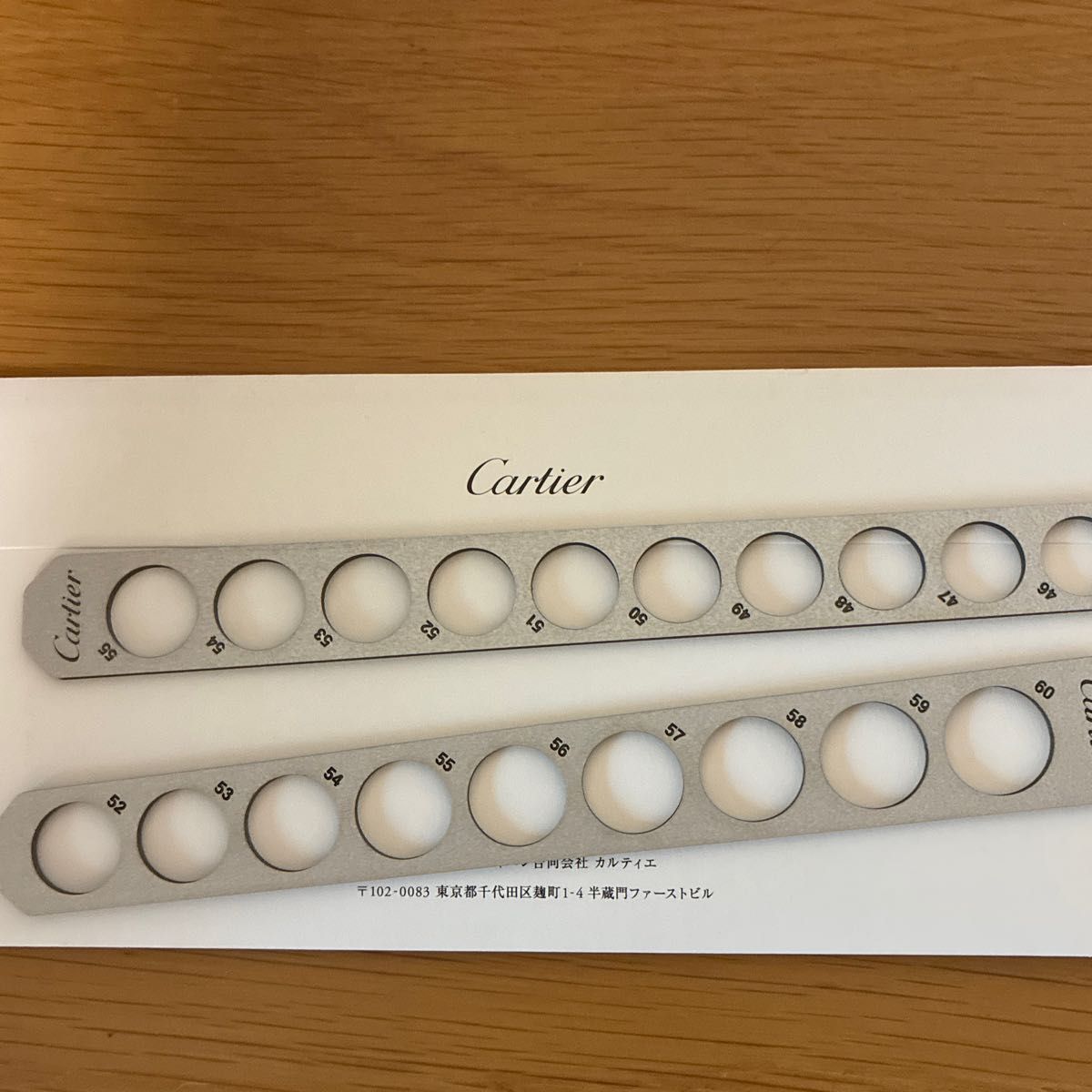 卡地亚 Cartier 戒指尺寸测量器 戒指量规
