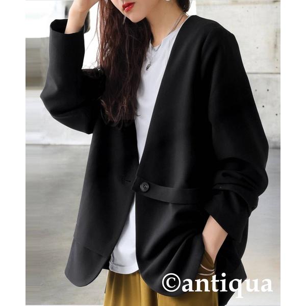 安提卡 antiqua 夹克 无领夹克 不对称设计夹克 女士款