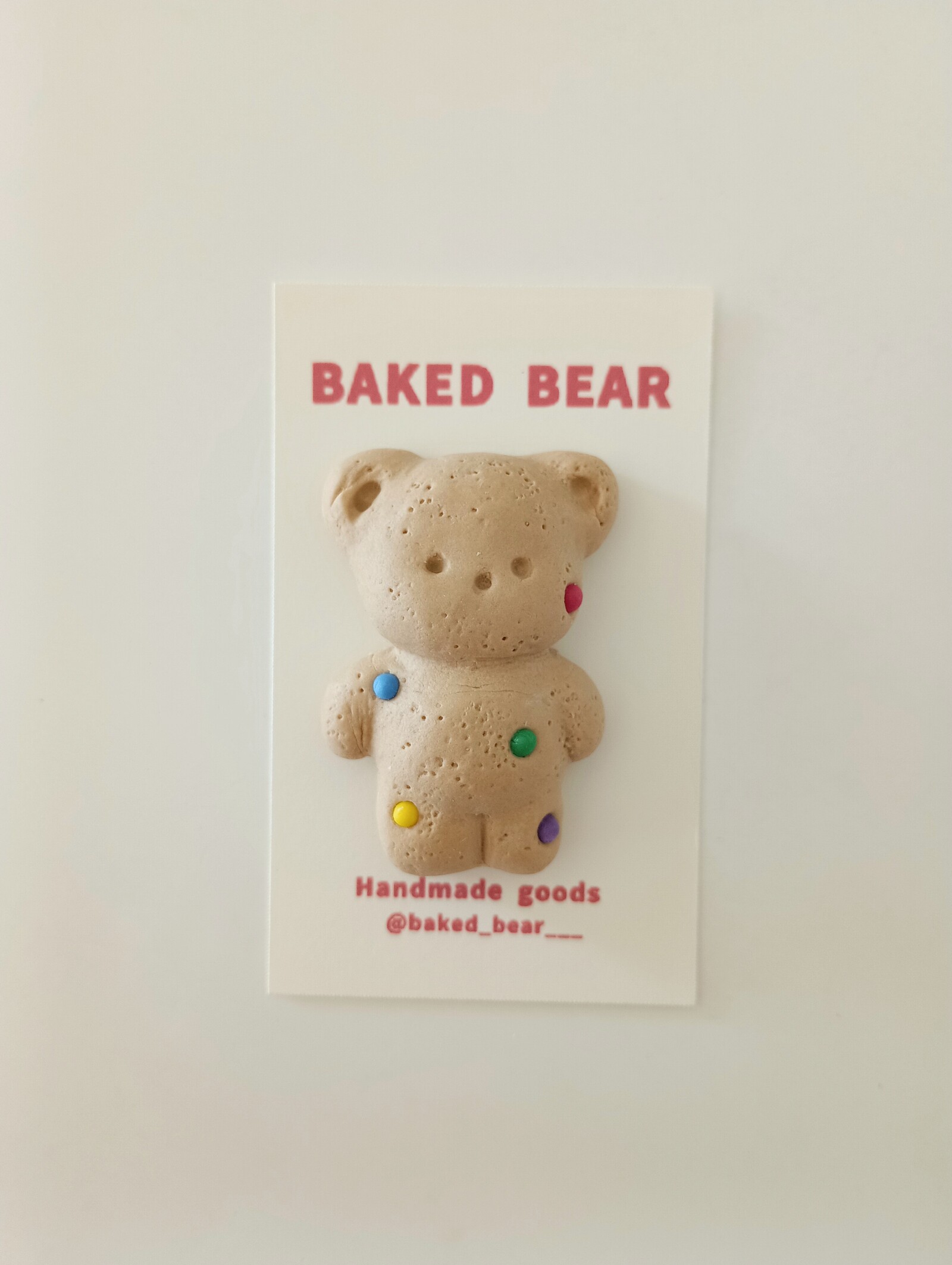 巧克力球BAKED BEAR烘焙小熊饼干磁铁胸针