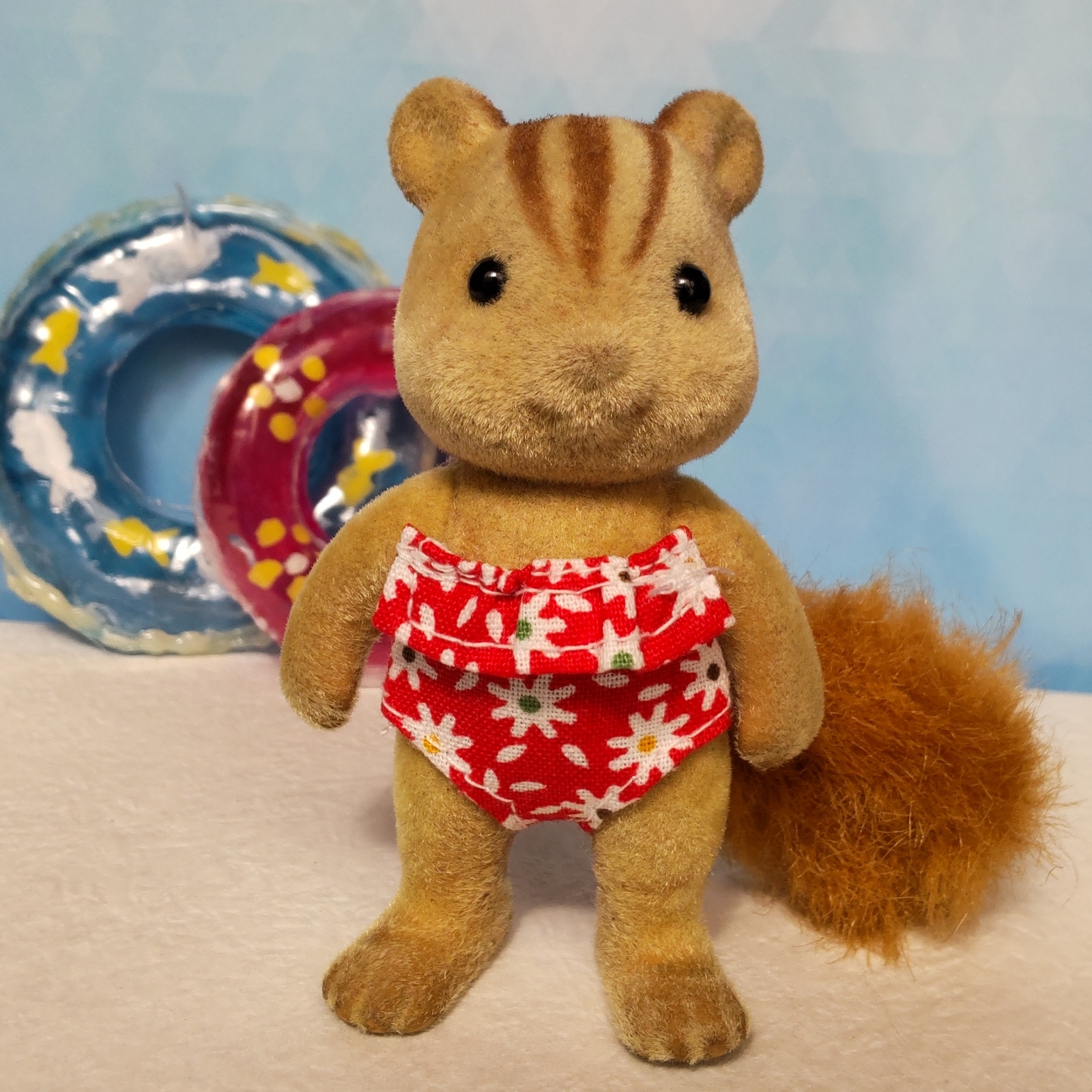 Sylvanian Families 泳装 妈妈款 红色荷叶边