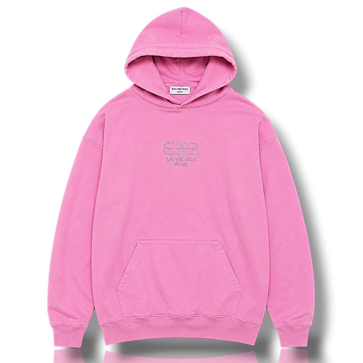 【说明栏必读【立即购买 OK 】【不可降价】 BALENCIAGA 22AW Light Stone BB Logo套头卫衣