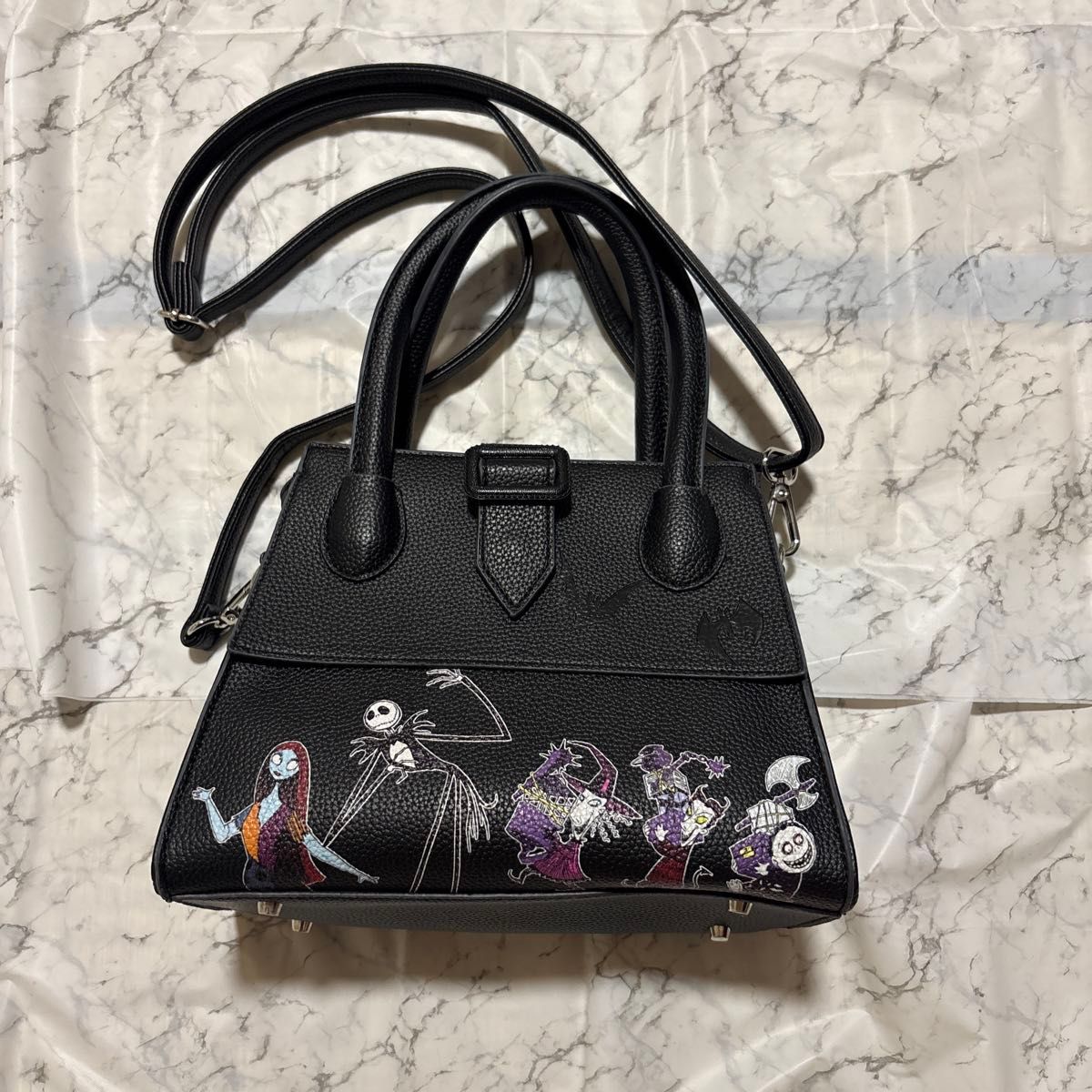 The Nightmare Before Christmas 2-Way Shoulder Bag Handbag Black