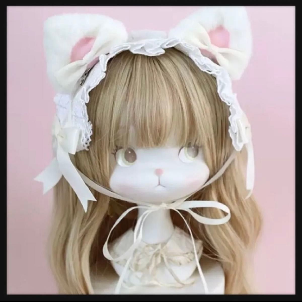 猫耳头饰 洛丽塔蕾丝蝴蝶结发饰 Cosplay