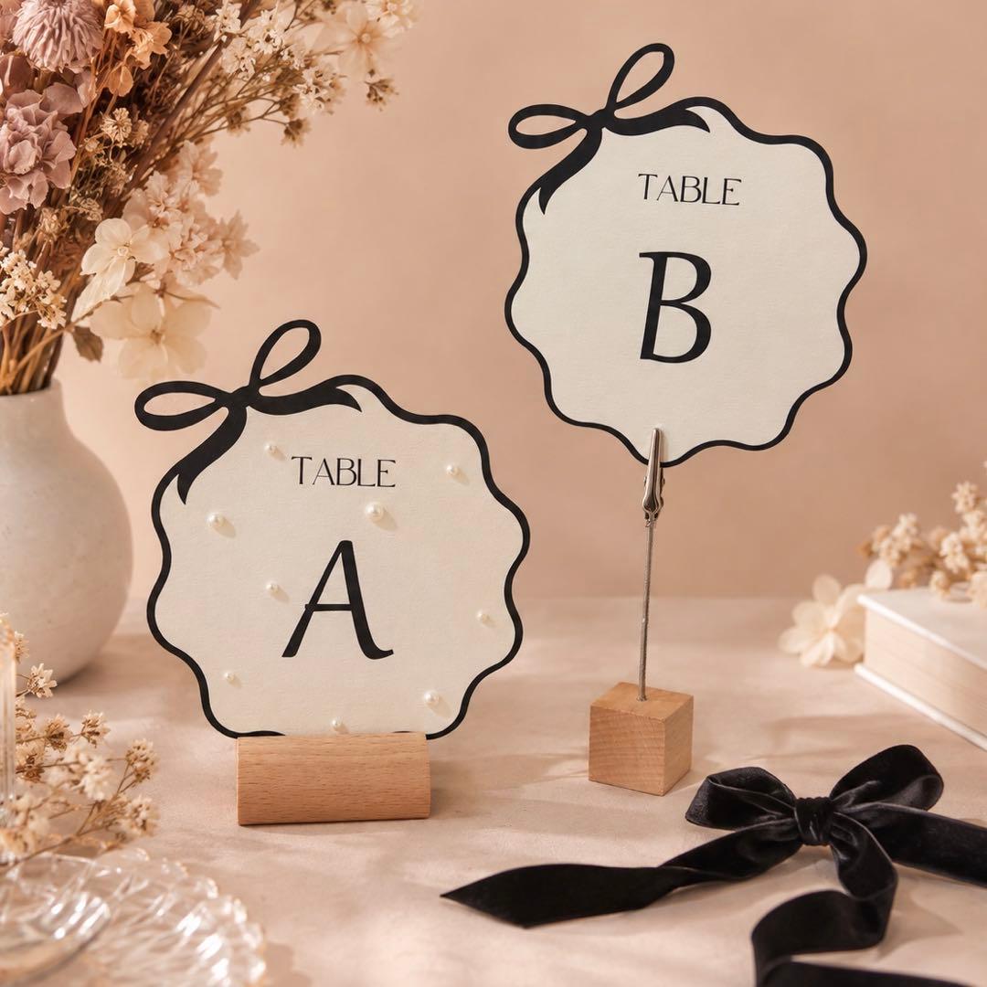 [Table Number E] Table Number Wedding Paper Item