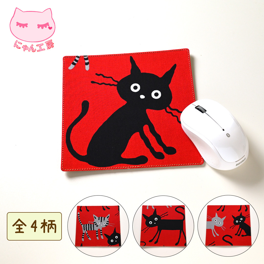 【大猫鼠标垫】真皮皮革猫纯国产F012F