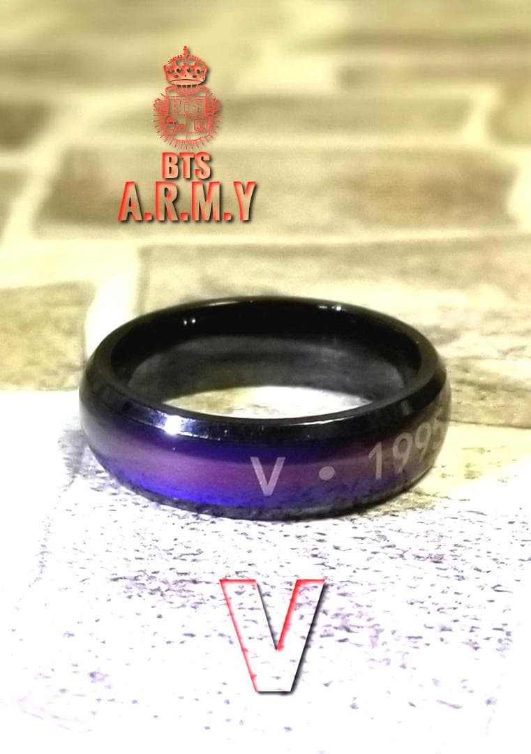 BTS V 情绪戒指 附赠照片