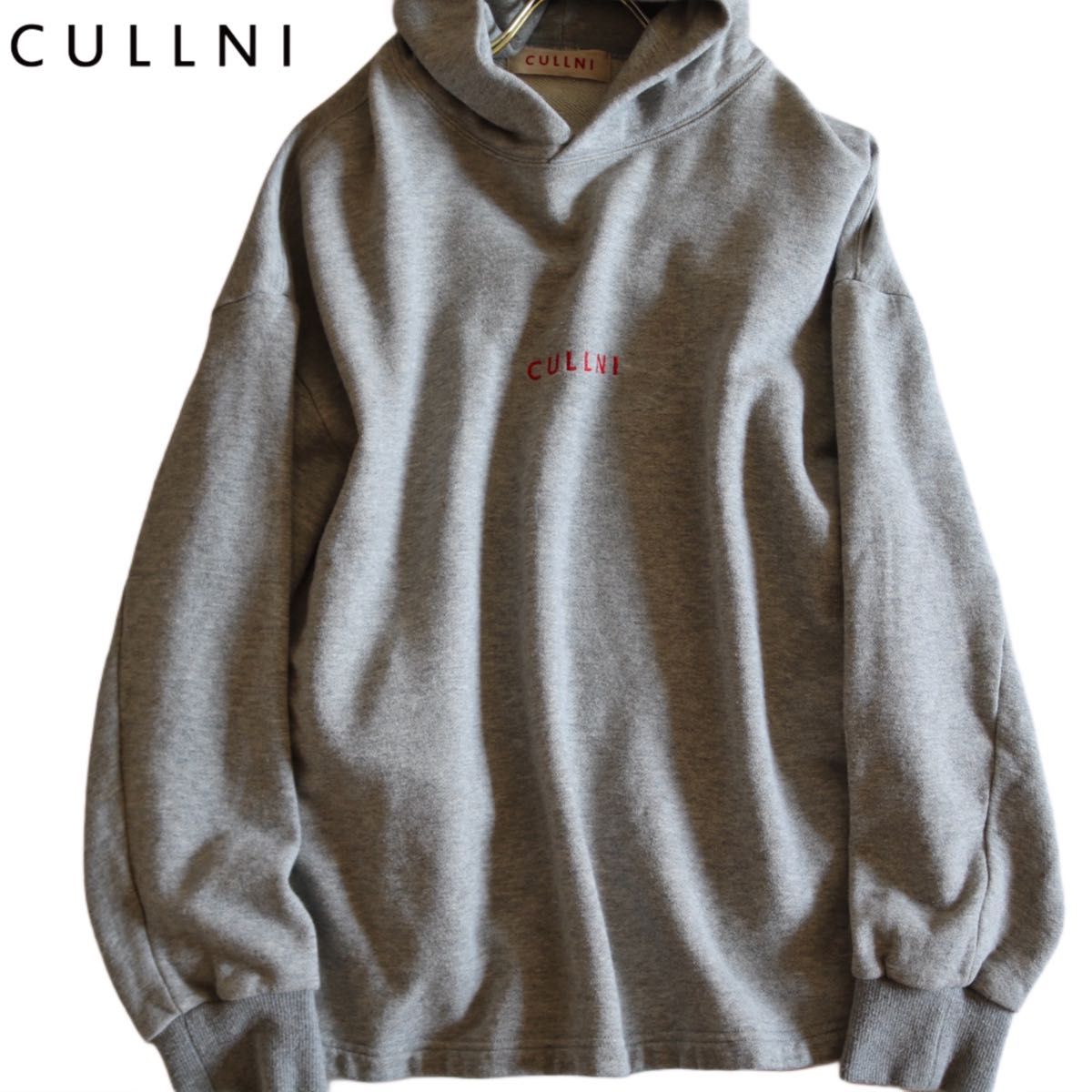 【CULLNI】连帽衫 两侧开衩 日本制造 灰色★