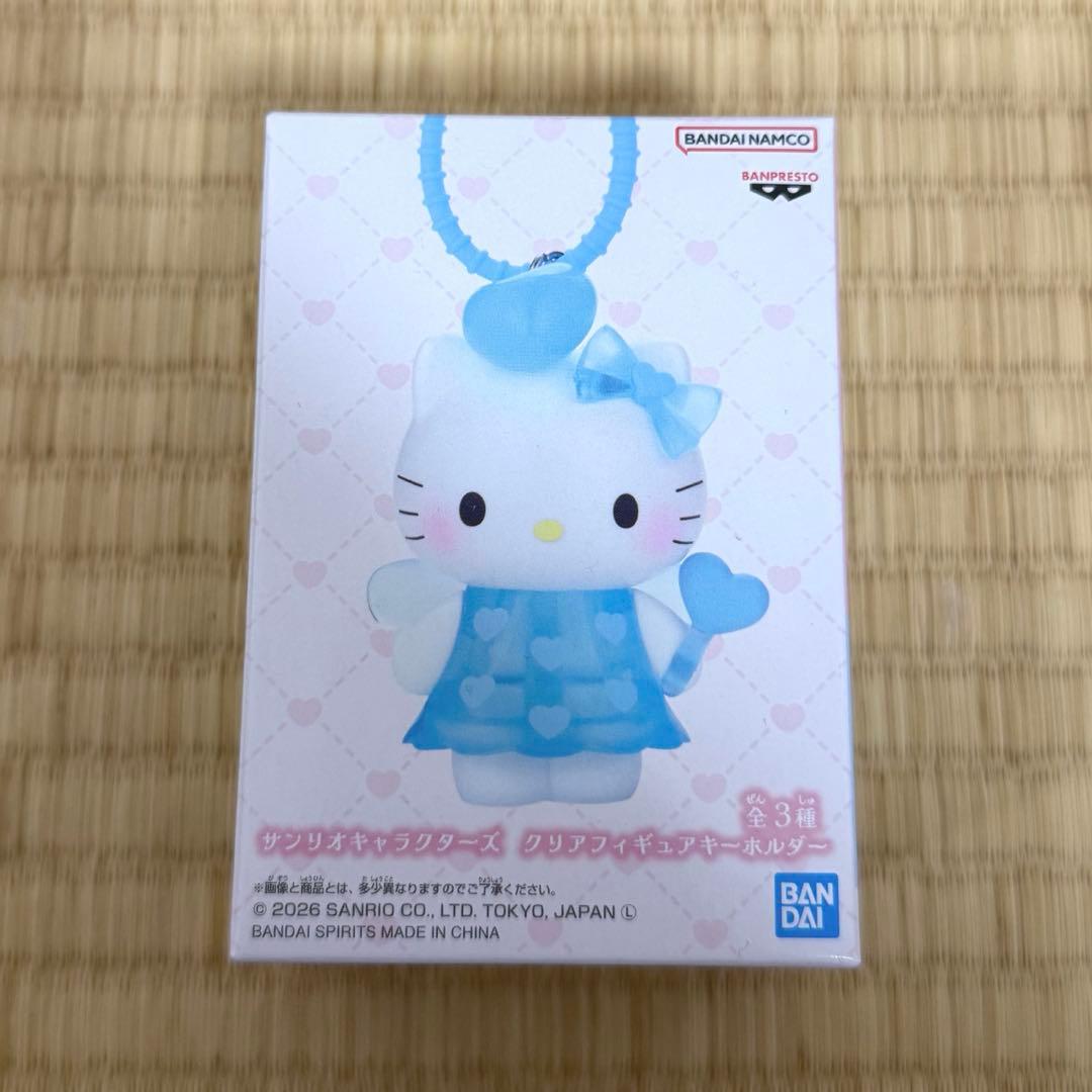 Sanrio Characters Clear Figure Key Holder Hello Kitty