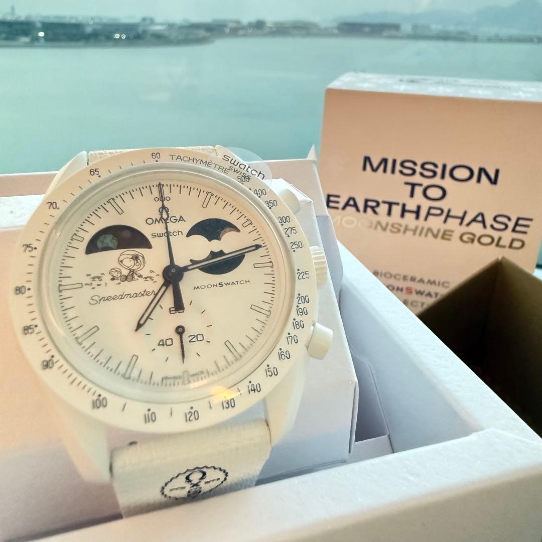 OMEGA×Swatch 史努比 Cold Moon 限定款男女通用表带