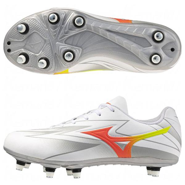 怀坦吉 CLUB 白色×橙色 【 MIZUNO |美津浓】橄榄球鞋 r1ga261054