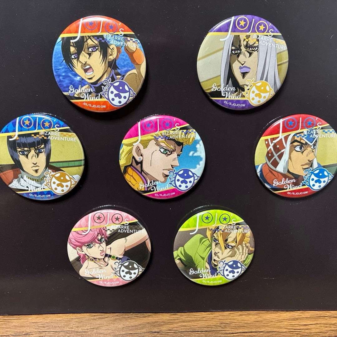 JoJo's Bizarre Adventure Part 5 Golden Wind Pin Badge Set of 7