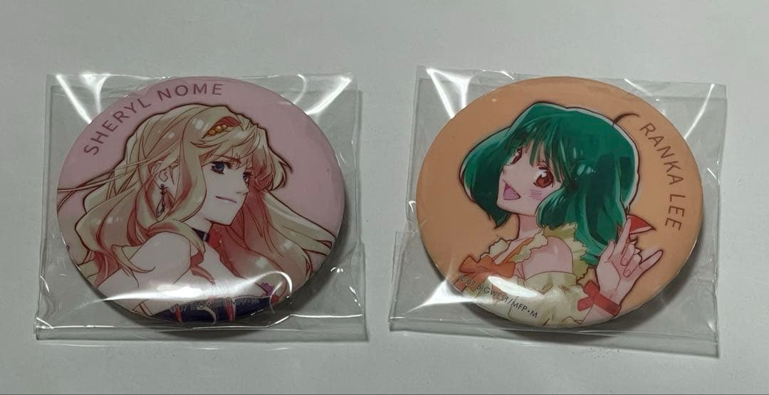 Macross F AX2025 All-Star Can Badge – North American Event – Sheryl/Lanka