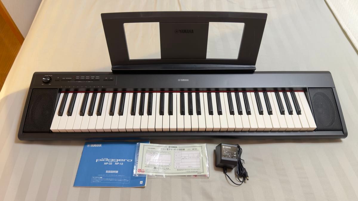 YAMAHA piaggero NP-12电子键盘61键盘黑色