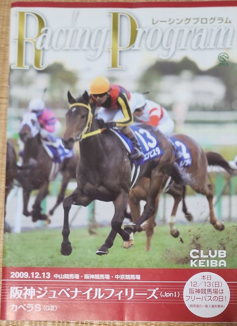 JRA レーシングプログラム 2009.12.13 阪神ジュベナイルフィリーズ
