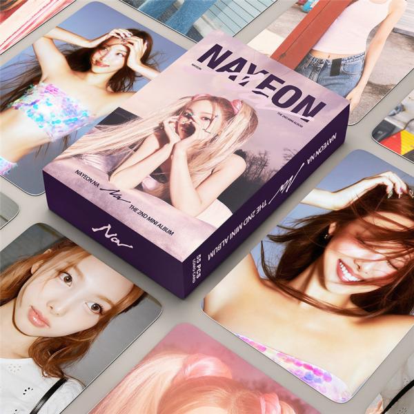 NAYEONグッズ フォトカード 55枚 セット トレカ TWICE 写真 全員 トゥワイス フォトカード K-POP 韓国 アイドル NA 応援 小物 LOMOカード