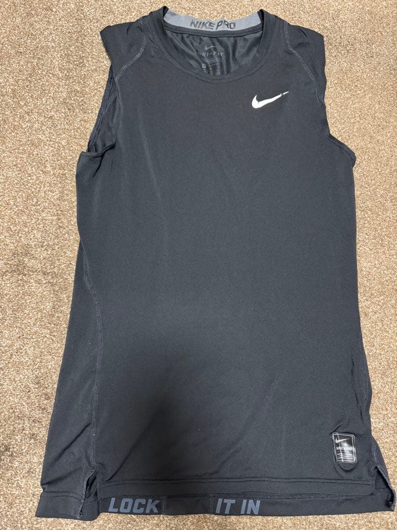 NIKE PRO耐克专业无袖压缩M黑色