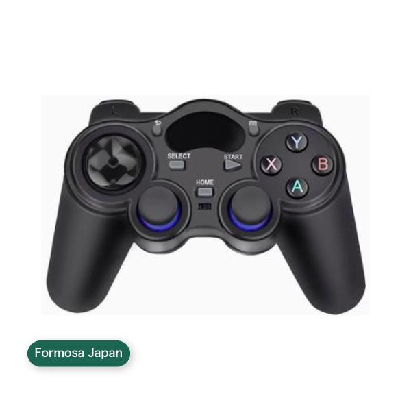 福尔摩沙日本 游戏手柄 2.4GHz 无线 PC PS3 Android TV 兼容 USB 接收器 无线游戏