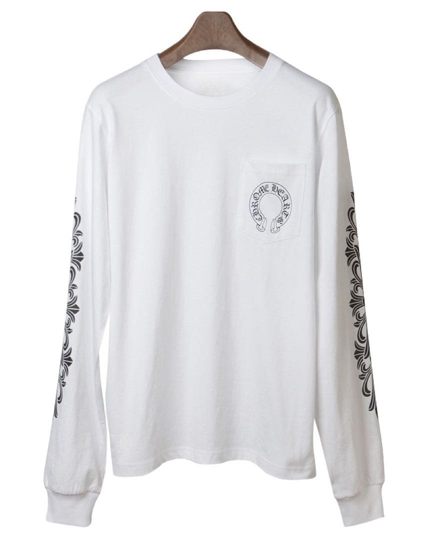 CHROME HEARTS 马蹄铁图案长袖T恤