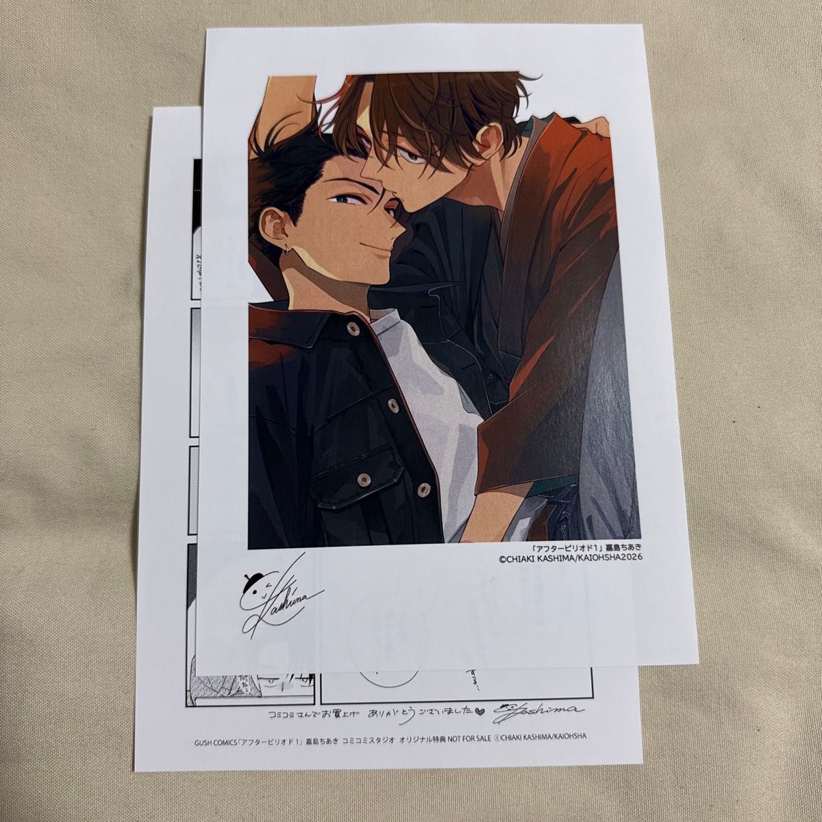 后时期漫画工作室纸特典