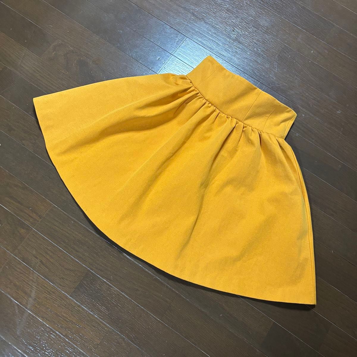 【美品】titty&Co./蒂蒂与公司伞裙黄色高腰M码