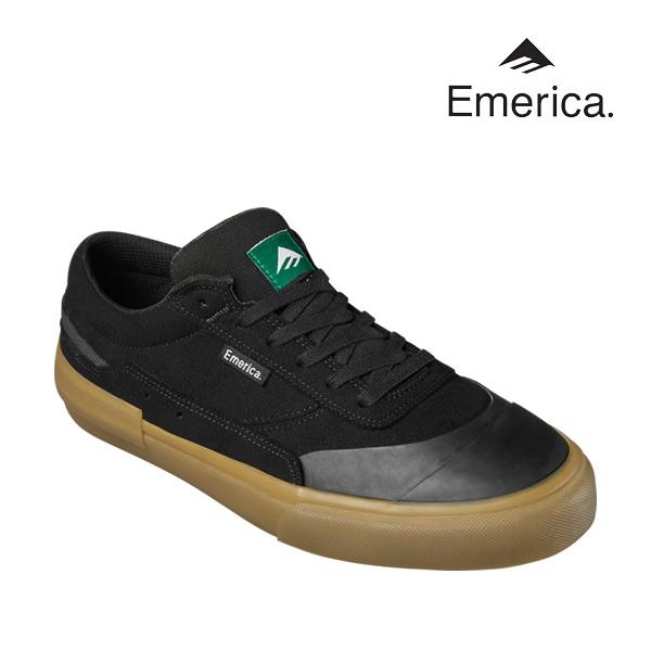 エメリカ スニーカー EMERICA VULCANO(ヴルカーノ) BLACK-GREY-GUM スケボーシューズ スケートボード 靴 emerica 爆買