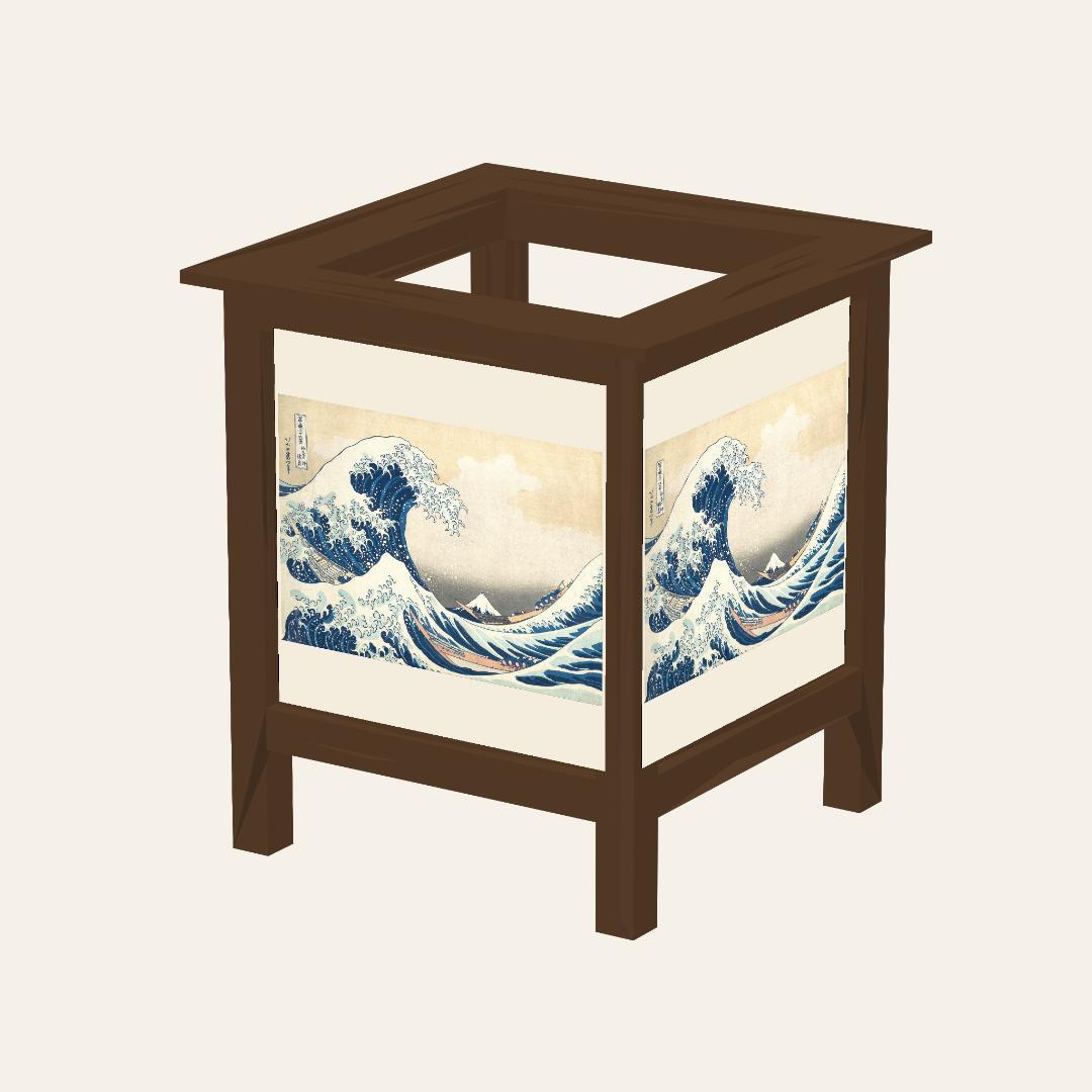 浮世绘灯笼 神奈川冲浪里 M U001-M