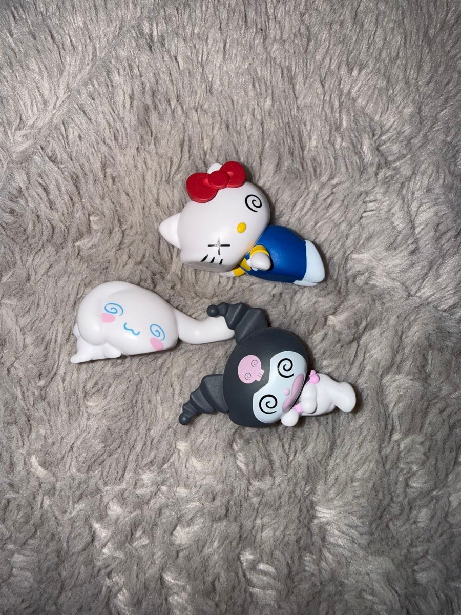 サンリオキャラクターズ ばたんきゅー フィギュア 3個セット ハローキティ クロミ シナモロール