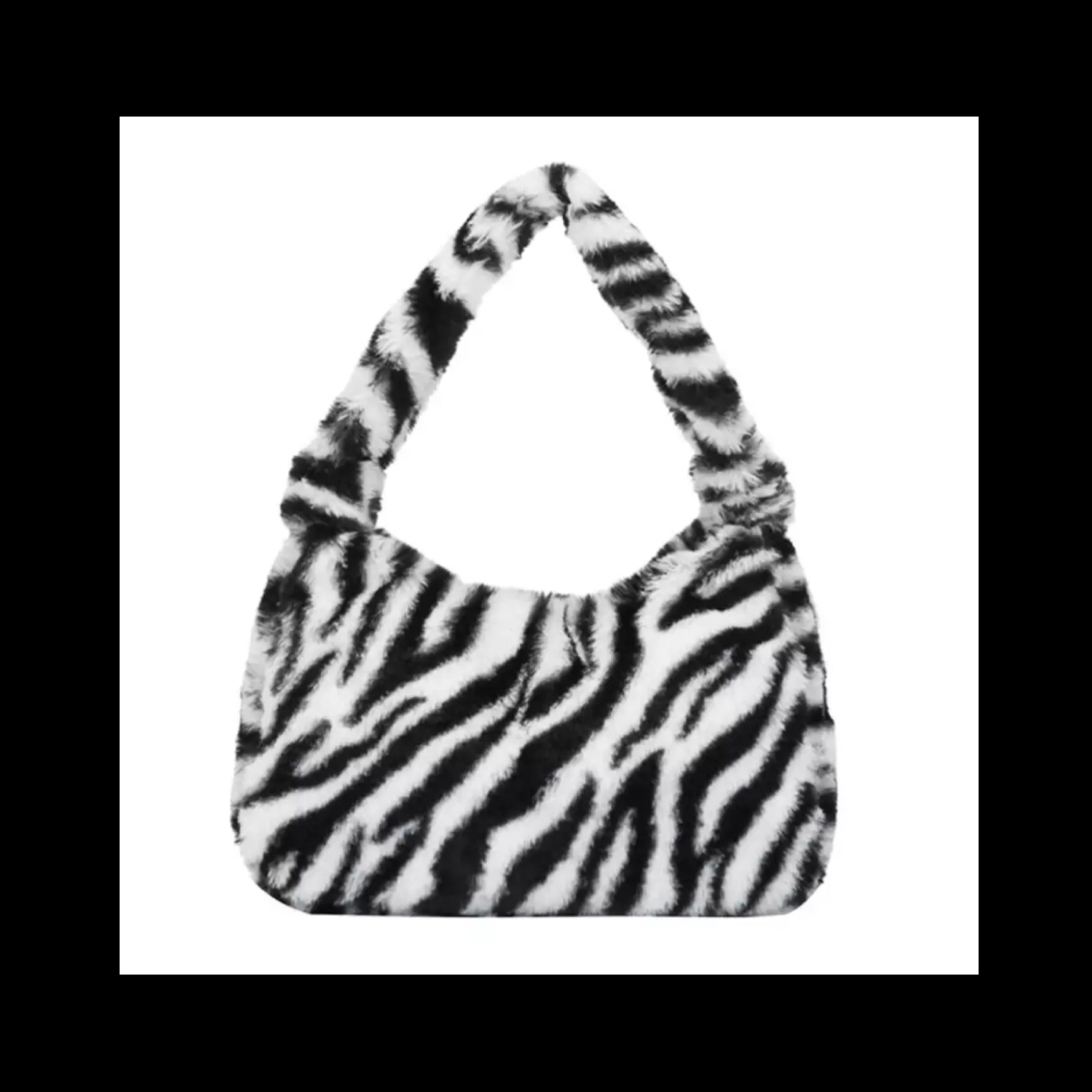【simple_fur@zebra 手提包。】斑马街边动物款副包 毛绒柔软 手提包 洛丽塔风格 梦幻可爱 朋克摇滚 哥特风 病娇可爱