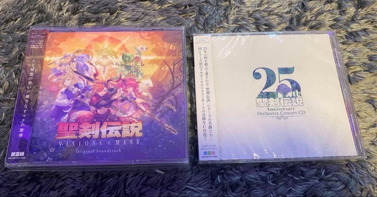 全新未拆封 圣剑传说 MANA之愿景 原创原声带 & 25周年纪念管弦乐音乐会CD两件套