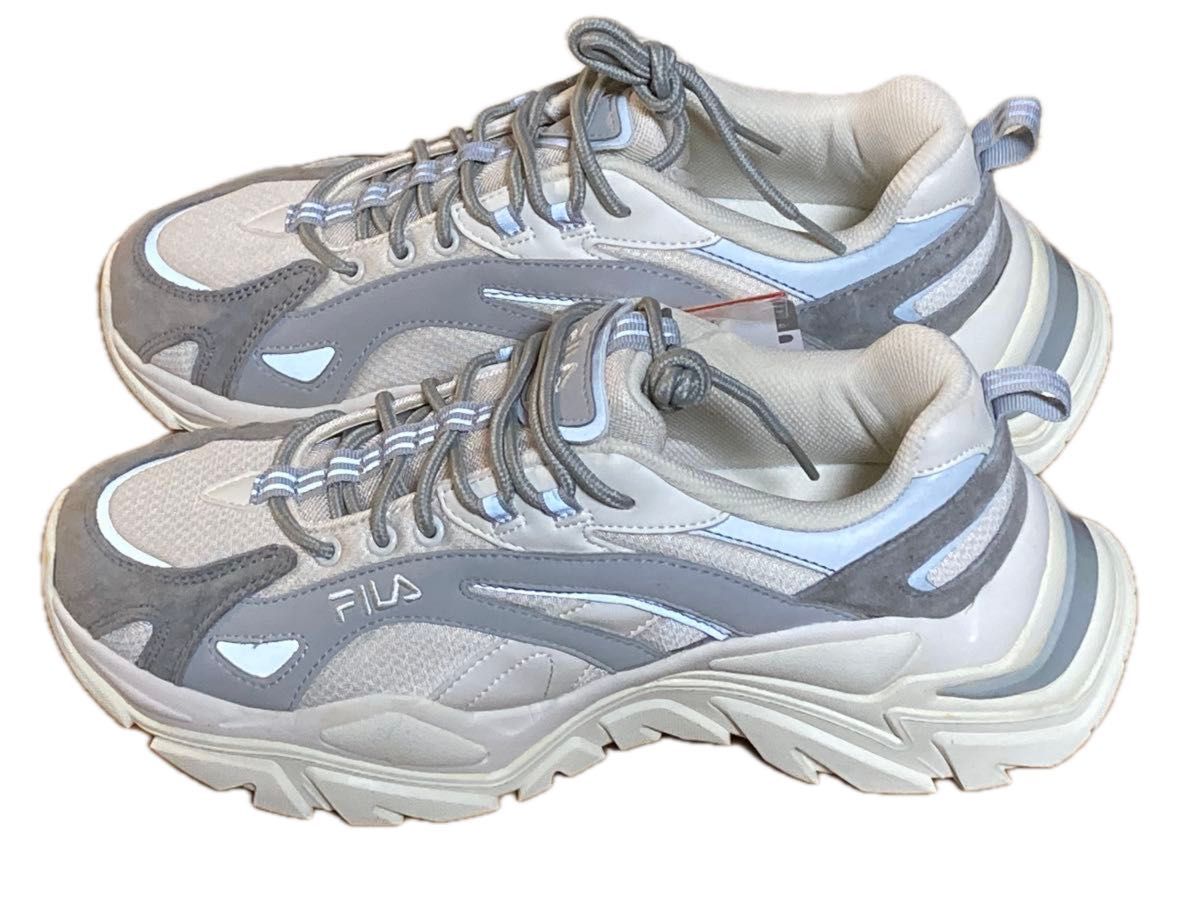 【降价】FILA 菲拉 爸爸款运动鞋 灰色 白色
