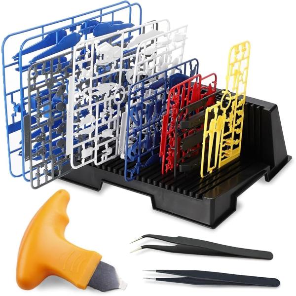 高达模型 流道架 塑料模型 工具 镊子 开模器 L型 最大25片(L型(最大25片))
