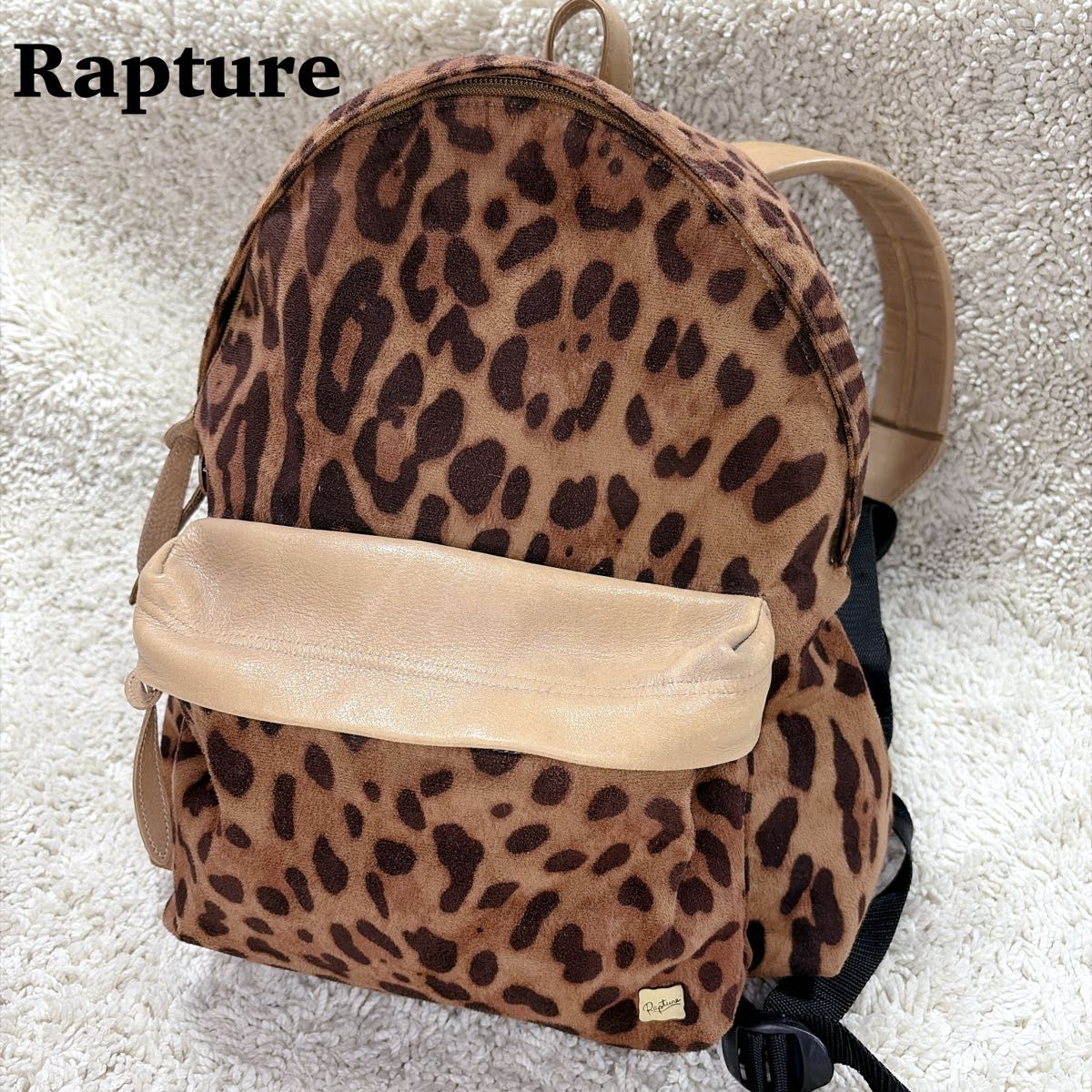 【一货难求】Rapture 双肩背包 动物纹 豹纹 豹 y2k 日用背包 花豹纹 A4
