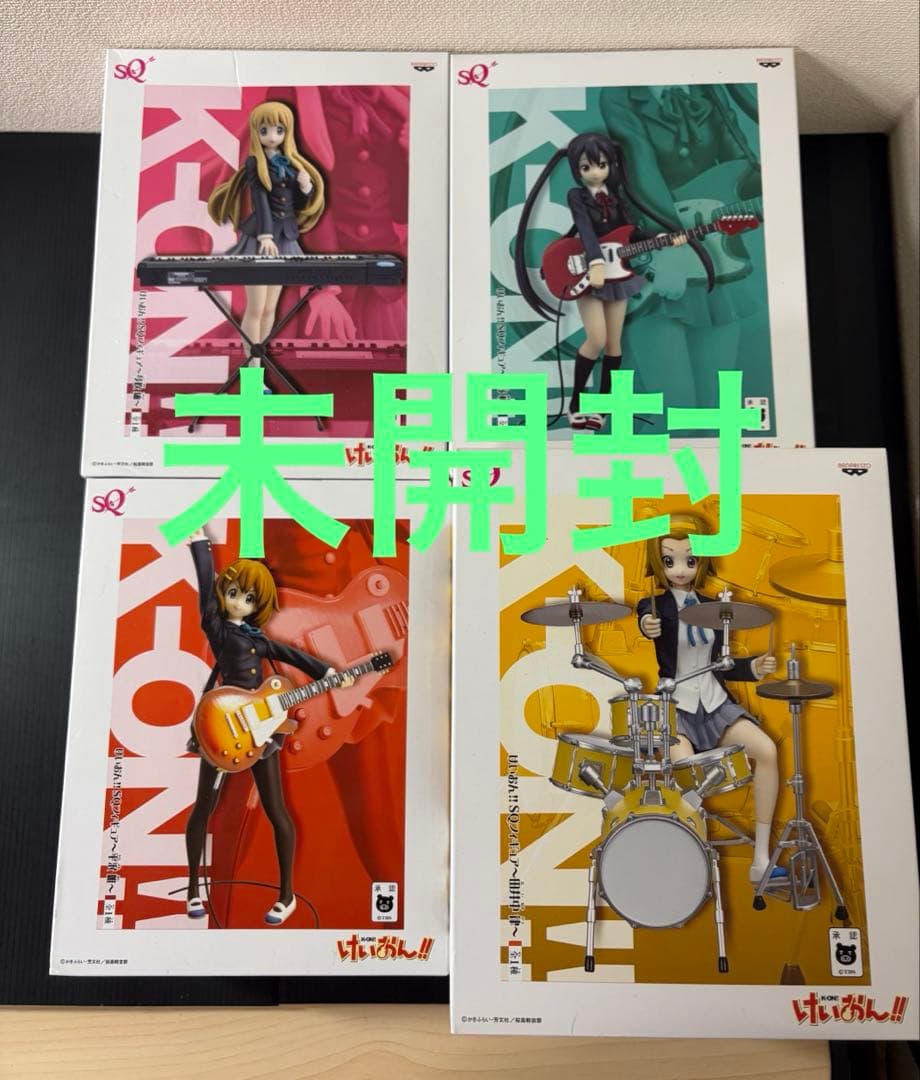 未开封 轻音少女!! SQ手办 中野梓 平泽唯 秋山澪 田井中律