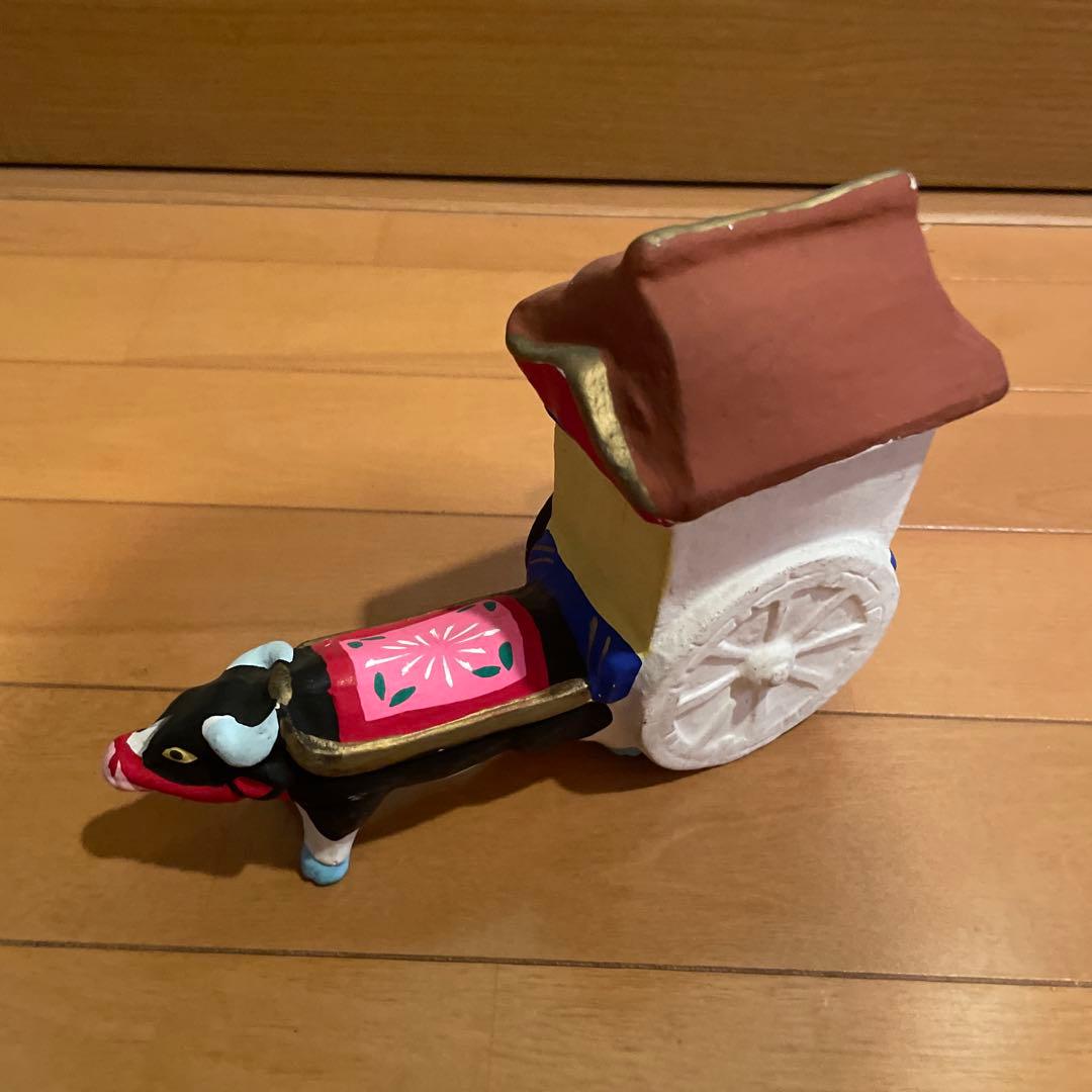 小幡人形 牛车 乡土玩具 土人形