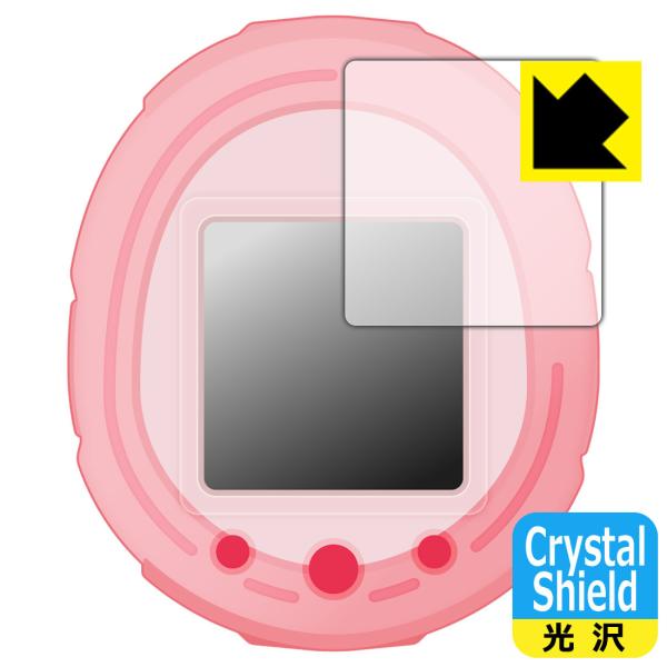 适用于“电子宠物Smart(たまごっちスマート)”系列的防气泡・氟素防污涂层!光泽保护膜 Crystal Shield