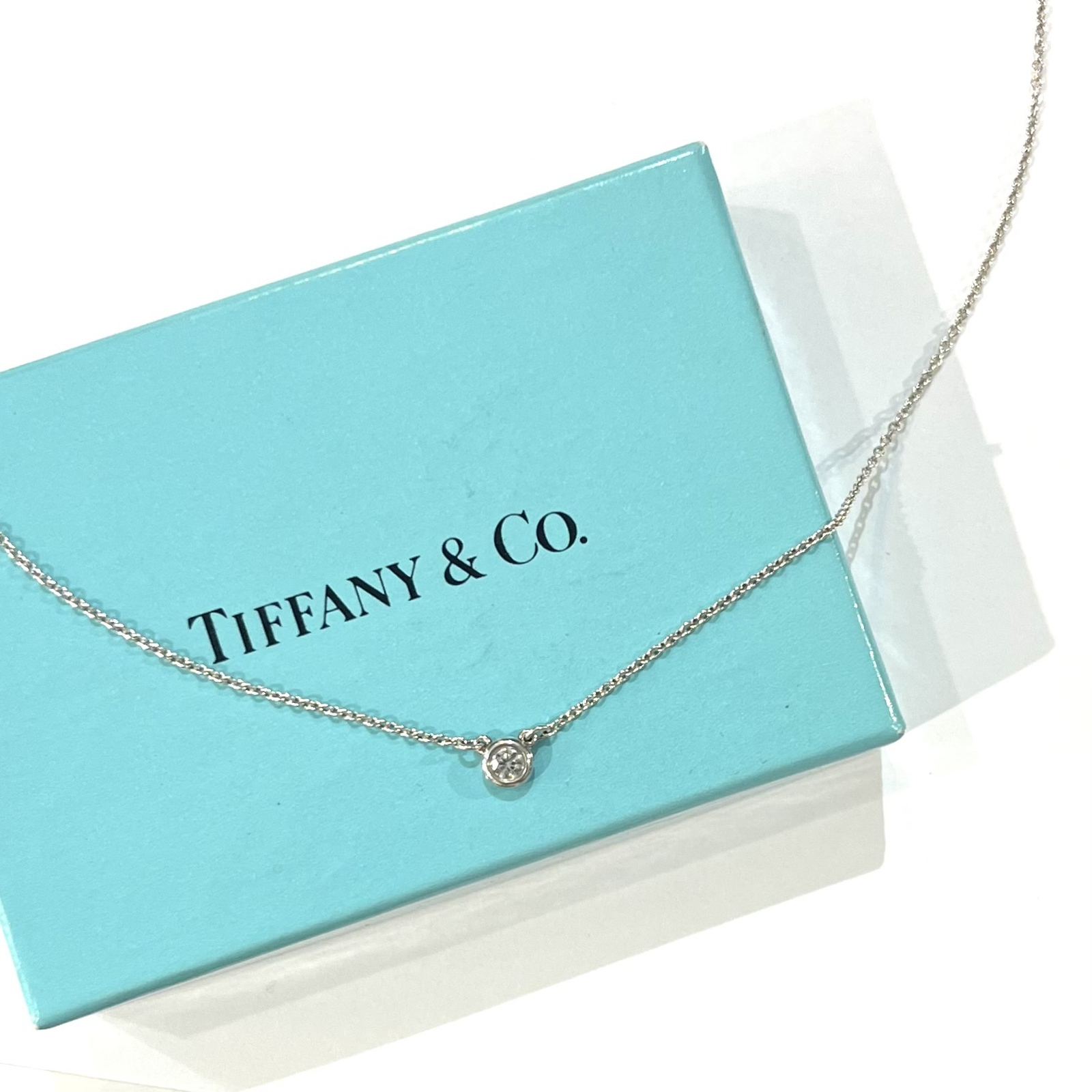 【TIFFANY&CO.】2461 钻石 0.05ct 密镶 / 925银单钻 / 吊坠项链 经典传世 礼物生日纪念日 护身符项链 诞生石