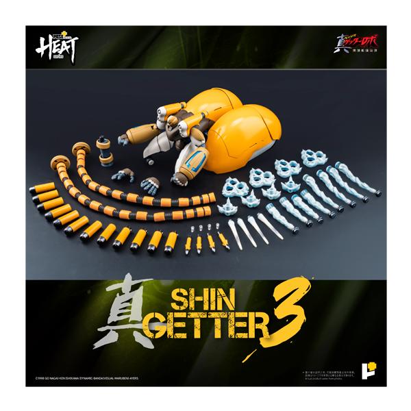 AWAKEN STUDIO POSE+ METAL HEAT Series 'Shin Getter Robo: The Last Day on Earth' Shin Getter 3 Completed Action Figure [January Pre-order]