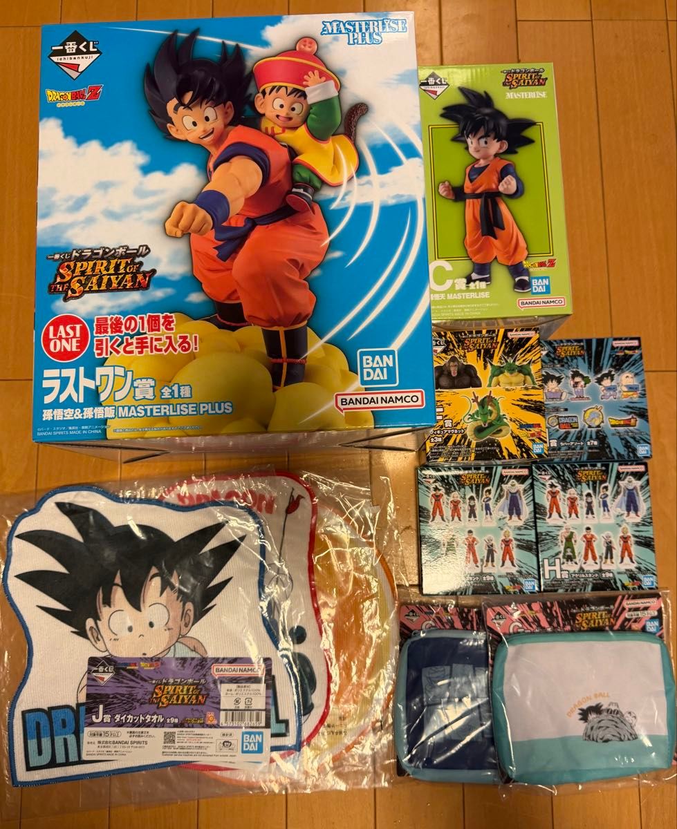 最抽签龙珠SPIRIT OF THE SAIYAN最后一奖孙悟天11点套装新品未开封