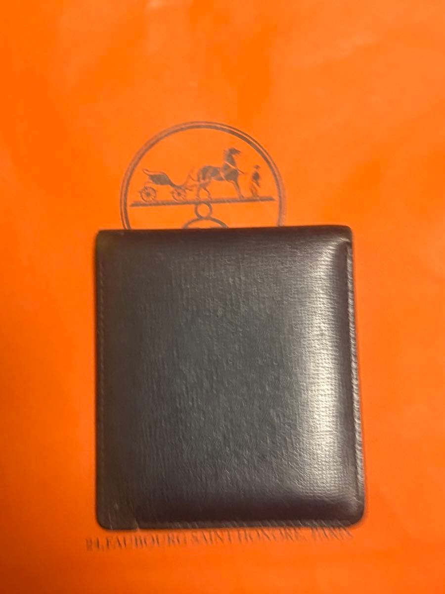 瓦雷克斯特拉双折钱包 硬币袋 黑色 皮革