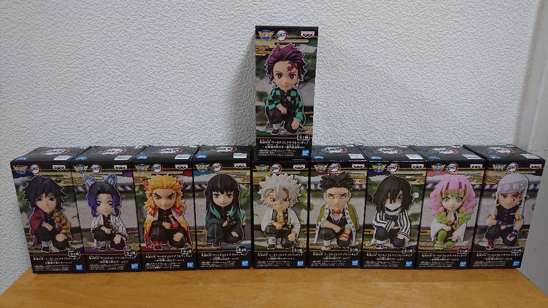 Demon Slayer Figure War Colle 10 Figures Pillar Meeting 9 Pillars Tanjiro