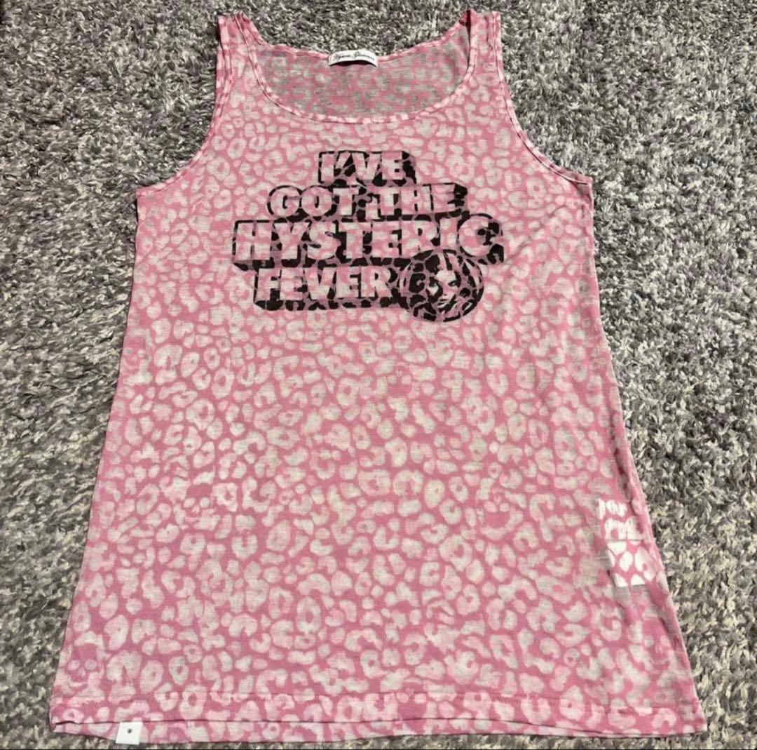 Hysteric Glamour 背心 透明感 豹纹 无袖 Logo