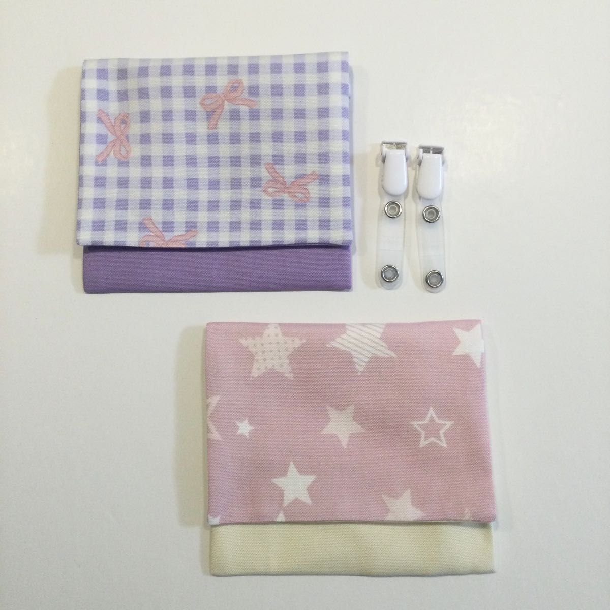 移動ポケット　ハンドメイド　女の子　小学校　保育園　2個セット