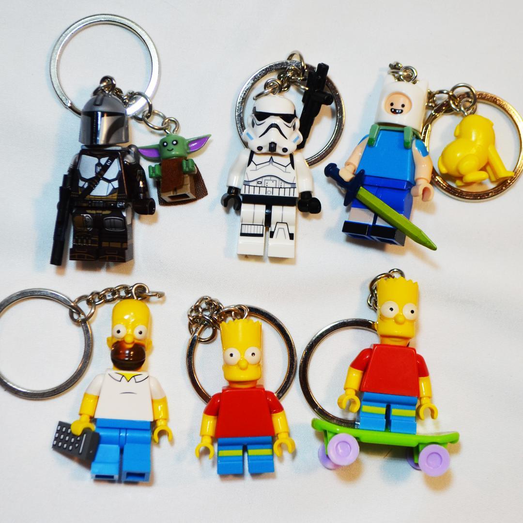 LEGO-style block keychain The Simpsons Star Wars Bara Selling No.8