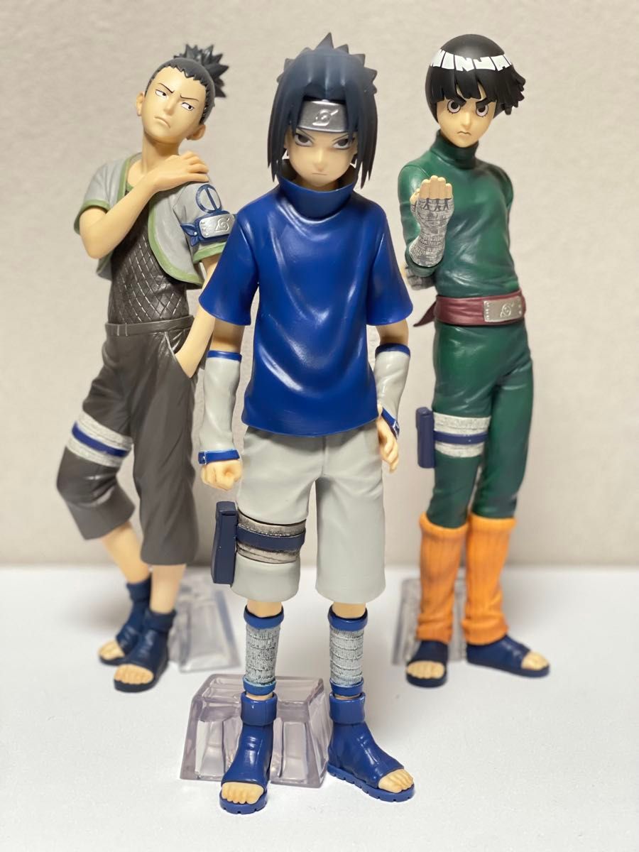 不可议价！一番抽奖 NARUTO 火影忍者 中忍考试篇 手办 3体套装 志乃 佐助 李洛克