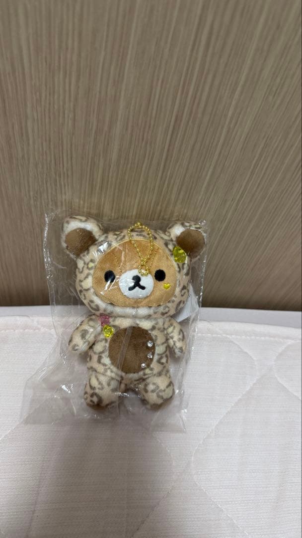 轻松熊 挂饰毛绒玩具 豹纹
