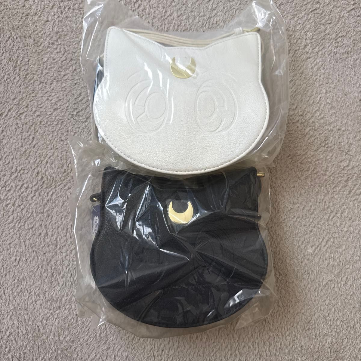 Sailor Moon GU Collaboration Shoulder Bag, Luna & Artemis, Set of 2