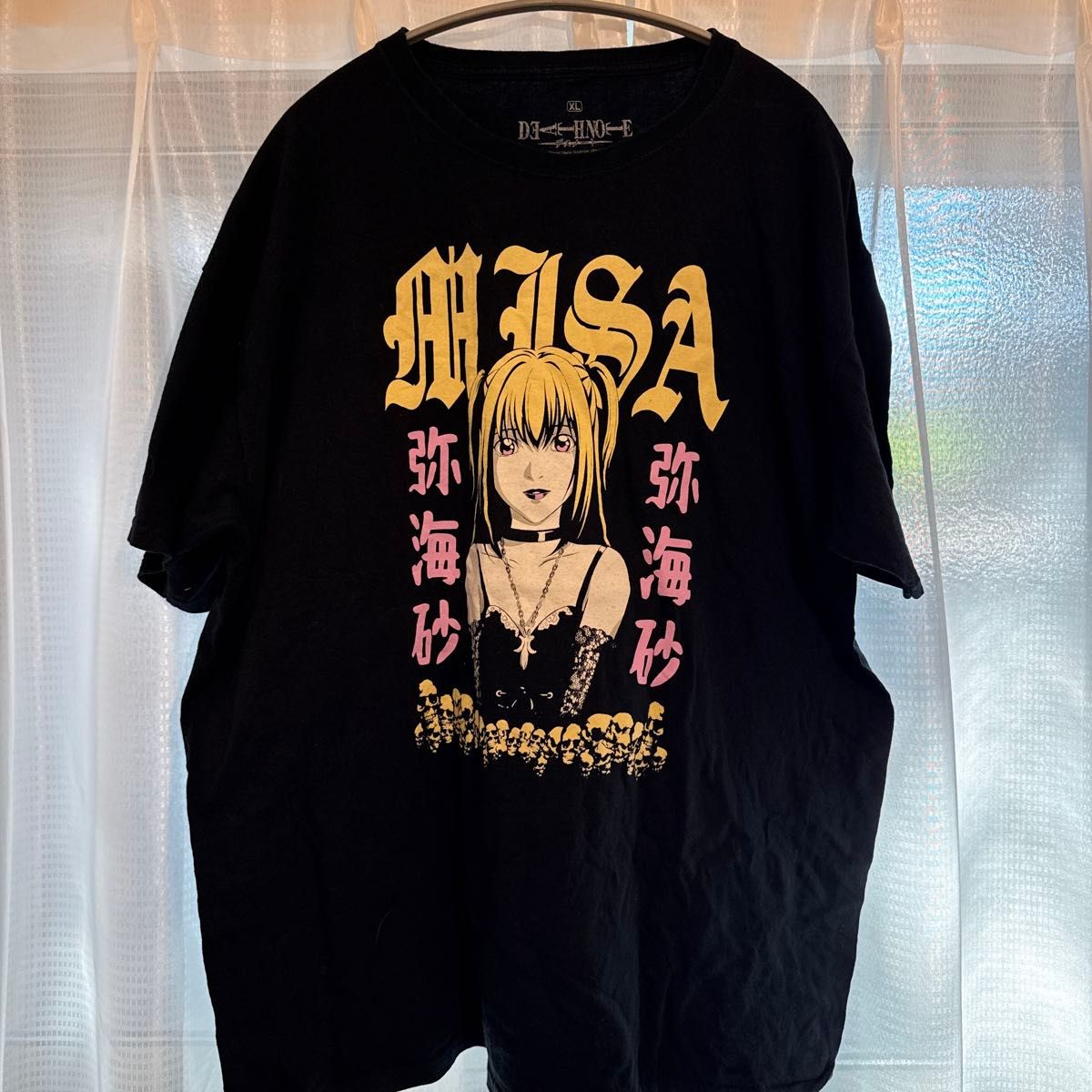 DEATH NOTE デスノート 弥海砂 ミサミサ Tシャツ ブラック XL