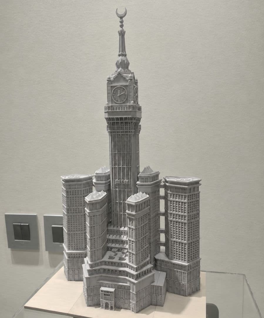 Mecca Clock Tower Saudi Arabia Figure Model Diorama