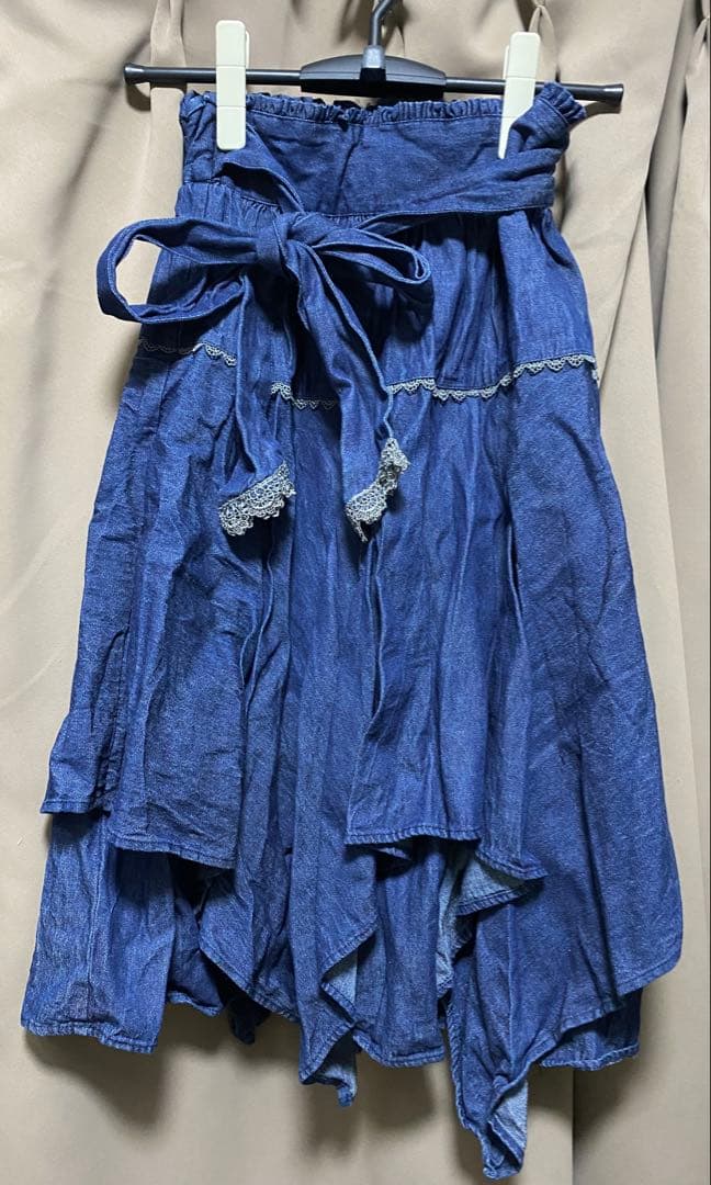 女士斧头牛仔裤裙
