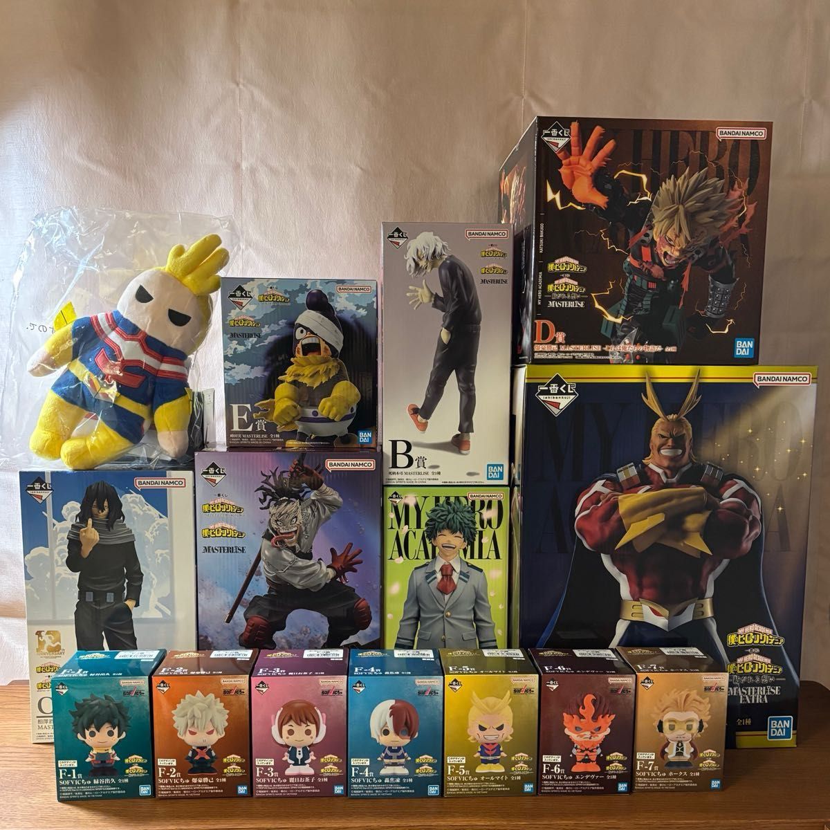 [New/Unused] My Hero Academia Ichiban Kuji Figure SOFVIC Chuu Complete Plush Stuffed Toy Multiple Lower Prizes Bundle Sale